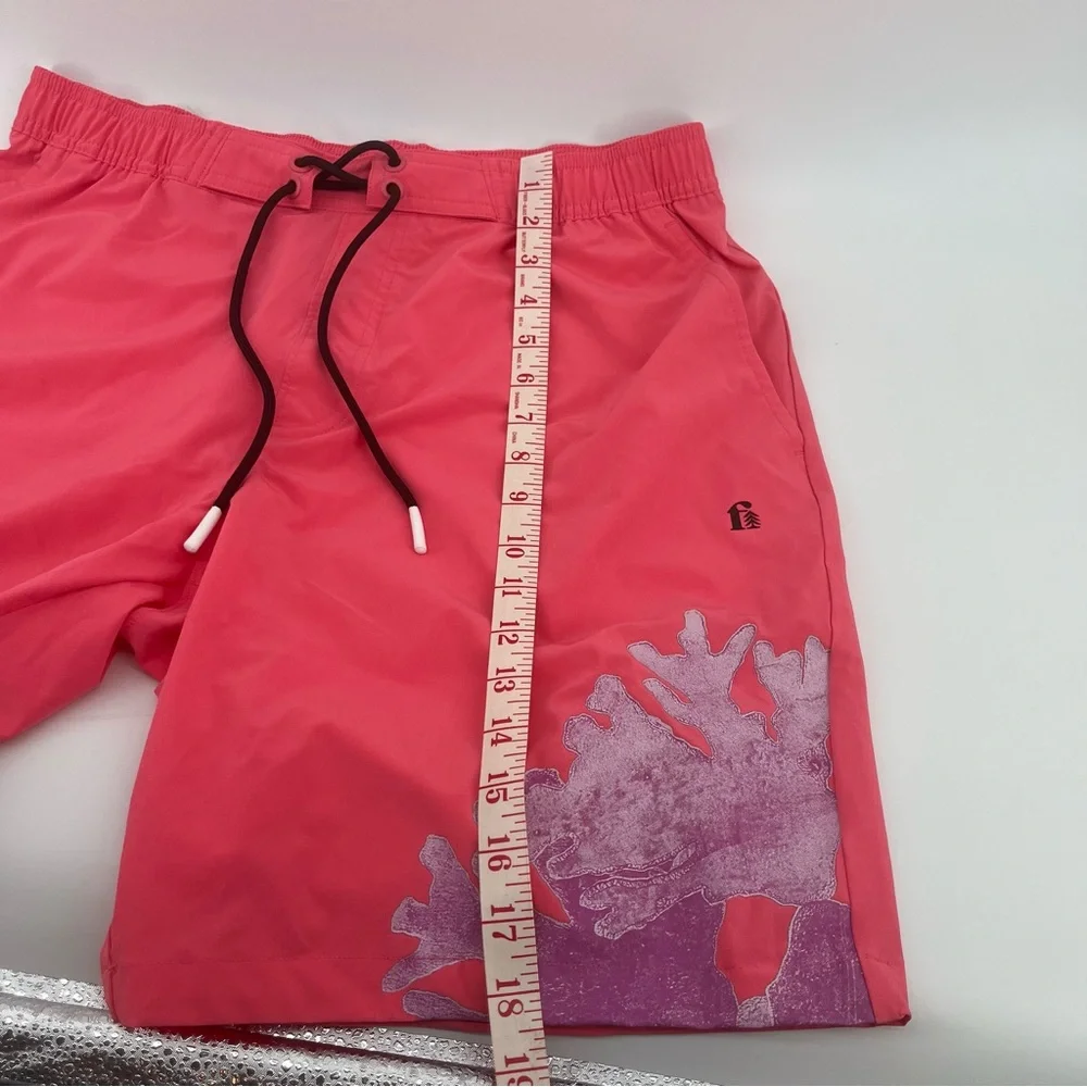 Bonobos Coral Swim Board Shorts 9”‎ inseam drawstring